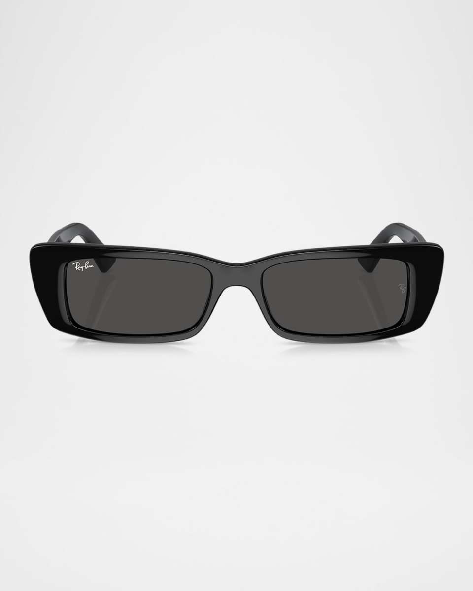Plastic Rectangular Sunglasses, 54MM